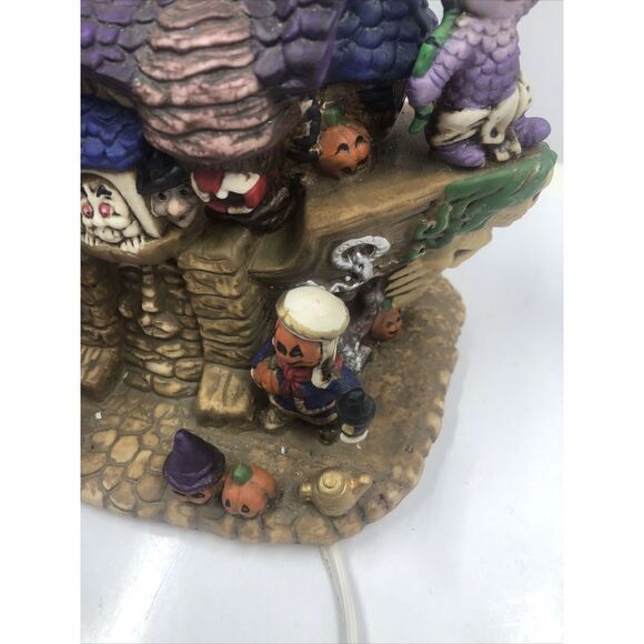 Halloween Village Spooky Hollow Haunted "Ghost Ship" Porcelain Lighted House - Picture 12 of 16